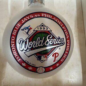 1993 Toronto Blue Jays World Series Champion Christmas Ornament With Box